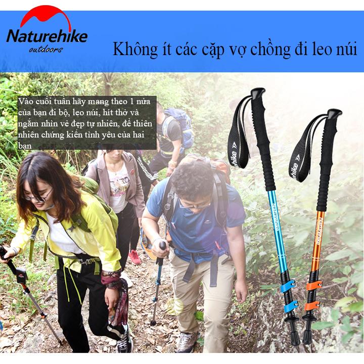 Gậy leo núi dã ngoại phượt du lịch đi rừng gấp gọn Naturehike dành cho nữ NH17D001-Z