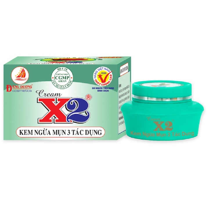 Kem ngừa mụn 3 tác dụng - cream x2 đăng dương
