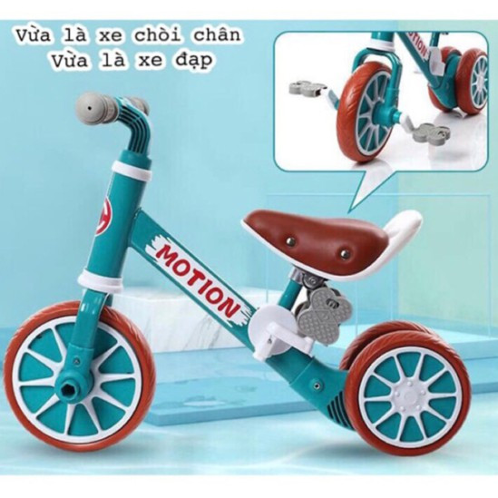 [Miễn ship] Xe Đạp Cho Bé, Xe Đạp Motion Chòi Chân Thăng Bằng 3 Bánh Cho Bé Khung Kim Loại Chắc Chắn
