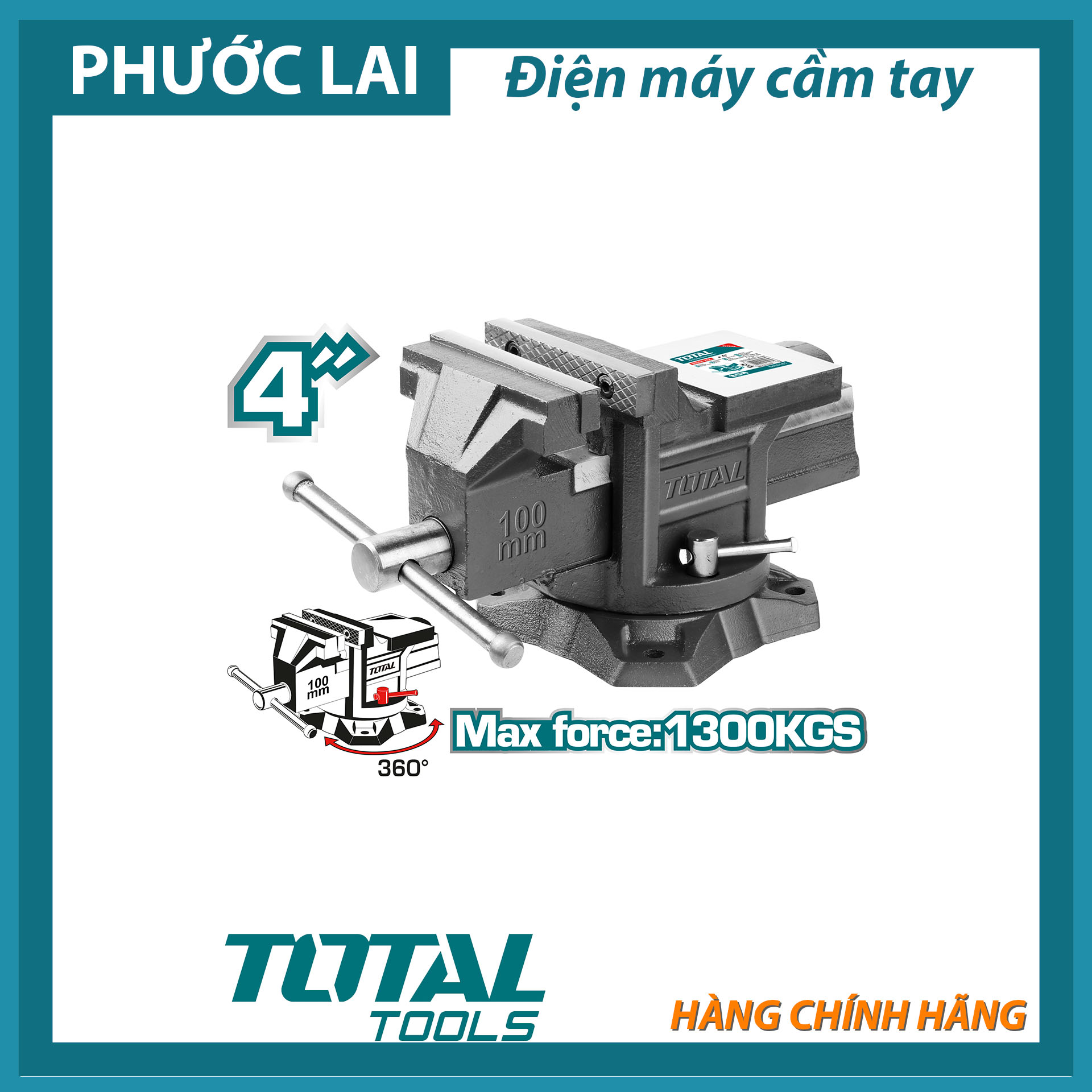 Êtô kẹp 4" total tht6146