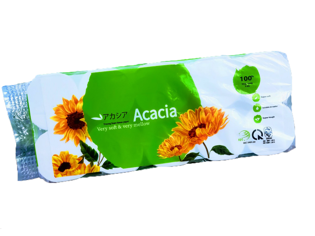 Giấy vệ sinh không lõi 3 lớp acacia-10 cuộn
