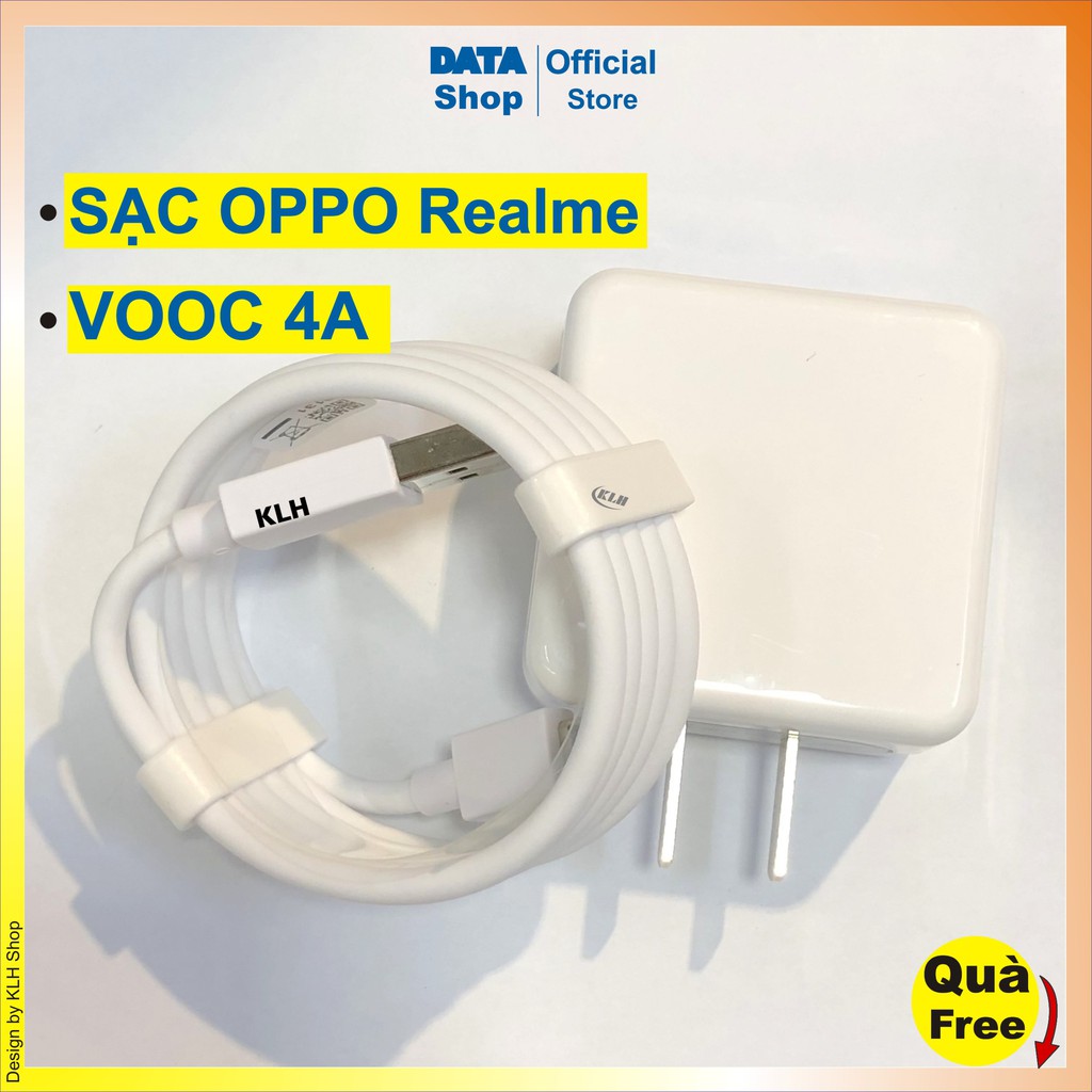 Bộ Sạc Nhanh Oppo Vooc, Củ Cáp Xạc Realme Công Nghệ Sạc Nhanh 5V 4A, Dây Cóc Sạt Micro Typec Dài 1,2M