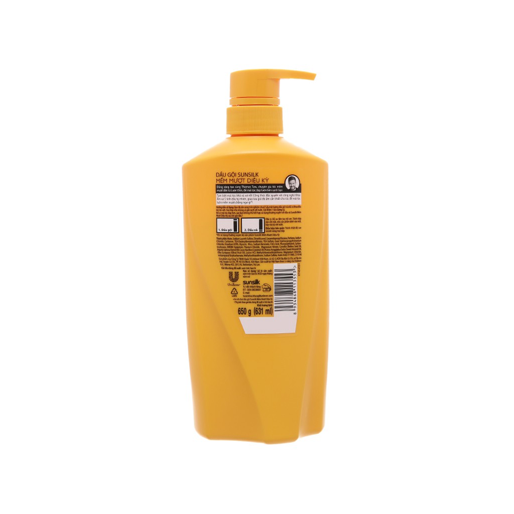 Hoàn tiền 15% - dầu gội / dầu xả sunsilk óng ả mượt mà chai 650gr