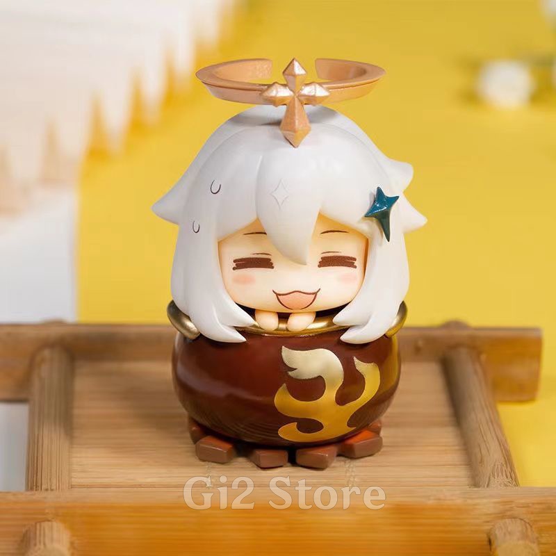 Mô hình nhân vật Paimon Genshin Impact bộ 6 chiếc Fullbox Paimon Thức ăn dự trữ chibi