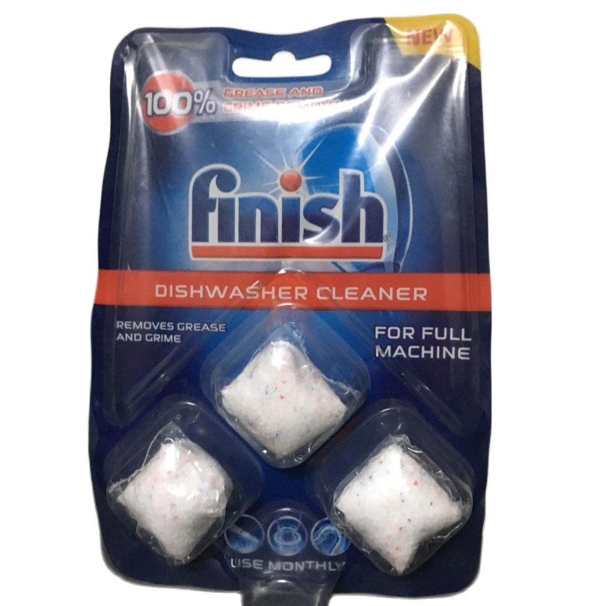Viên vệ sinh máy rửa bát Finish VỈ 3 viên