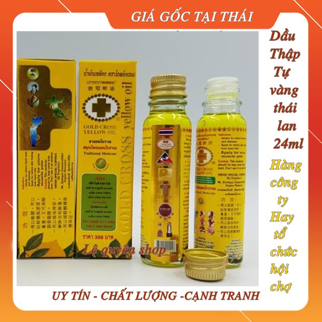 Dầu thảo dược thái lan thập tự vàng 24 ml