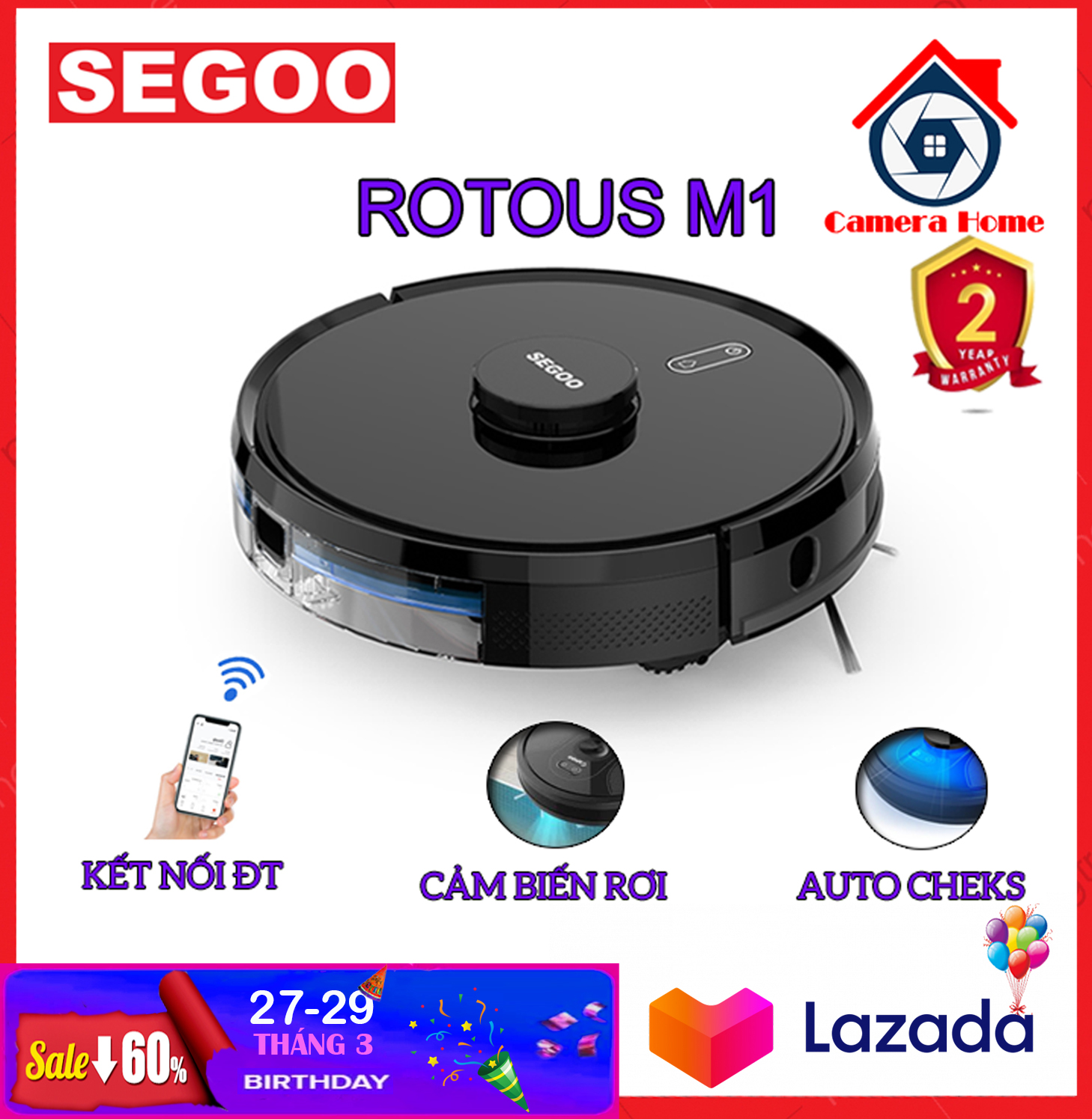 Robot hút bụi segoo rotous m1