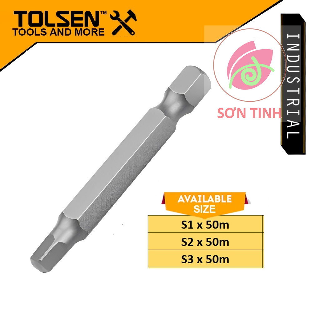1 VÍT ĐẦU VUÔNG Mũi bắn S1 S2 S3 TOLSEN 20338 20339 20340