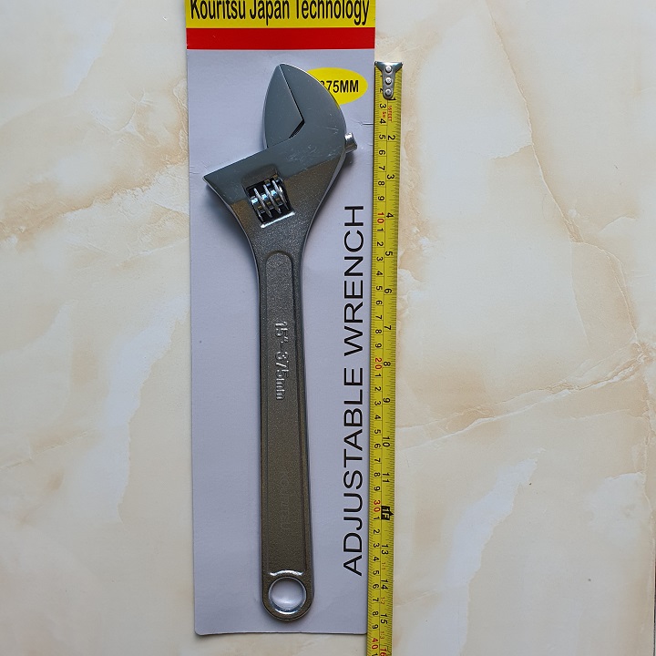 Mỏ Lết Cán Trơn Nhật Bản Kouritsu Cỡ 15 Inch (375mm), Mỏ lết Nhật, Mo let, Mỏ lết nhật bản, Bảo hành 12 tháng