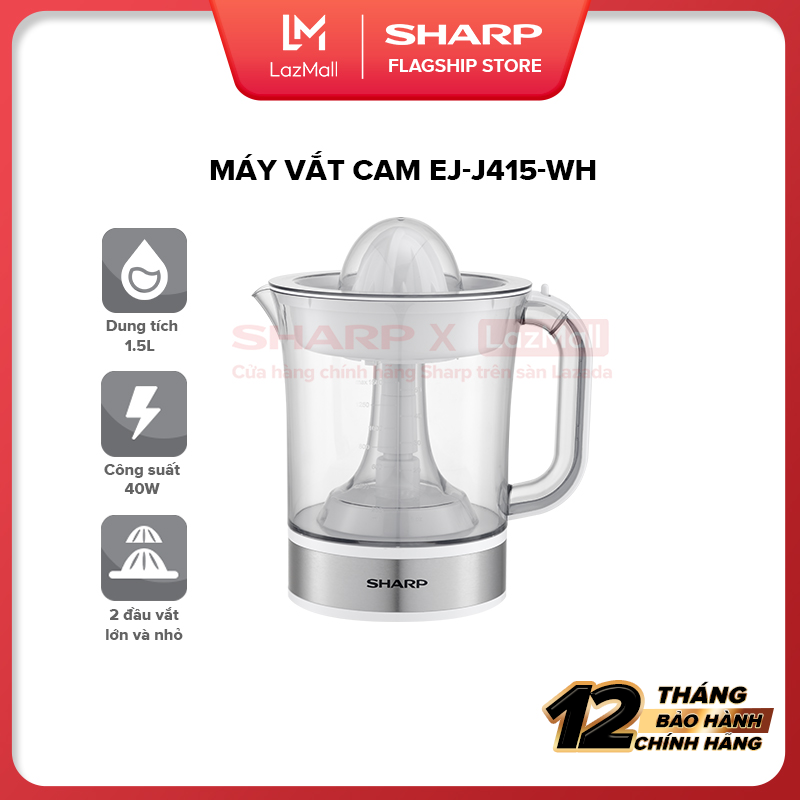 Máy vắt cam EJ-J415-WH dung tích 1.5L - Hàng Chính Hãng Bảo Hành 12 tháng