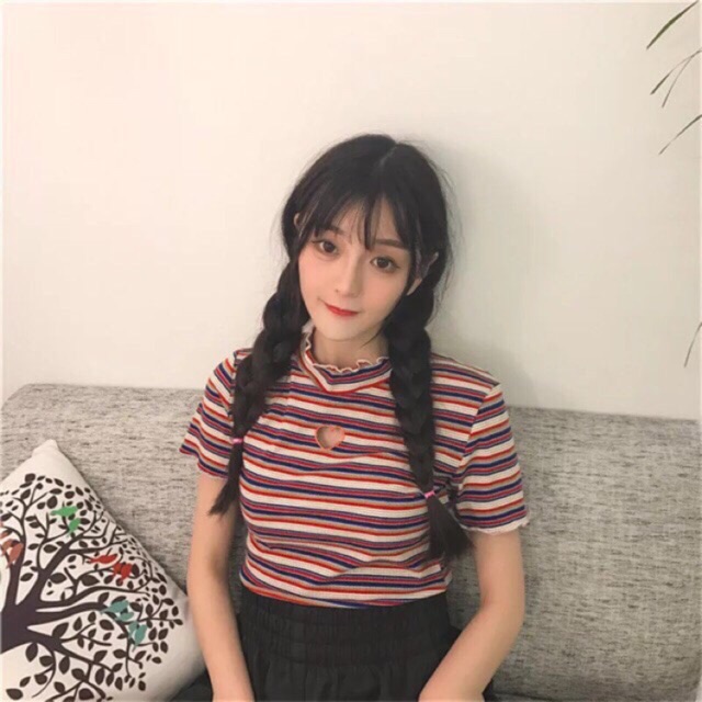 💋 áo thun khoét tim cực xinh