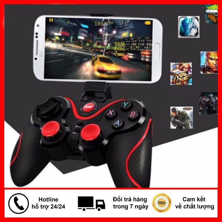 Tay cầm chơi game - liên quân mobile - pubg tặng kẹp điện thoại - x3