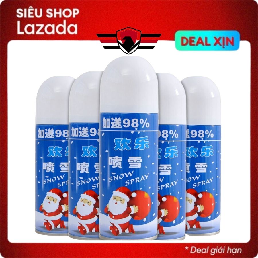 Bình xịt bọt tuyết không tan cho sinh nhật sự kiện noel Giáng Sinh - Huy Tưởng