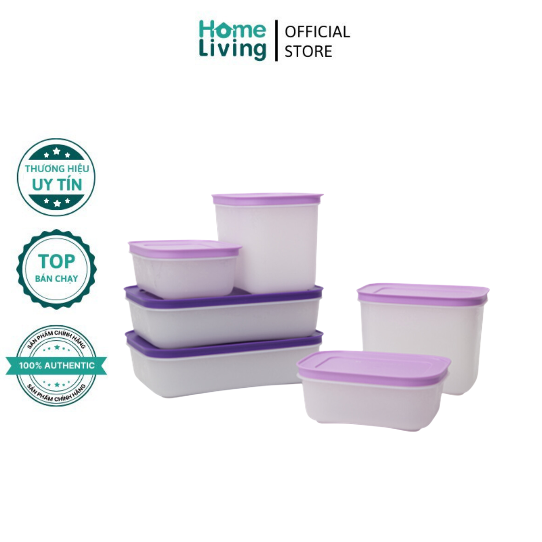 Bộ hộp trữ đông violet set 6