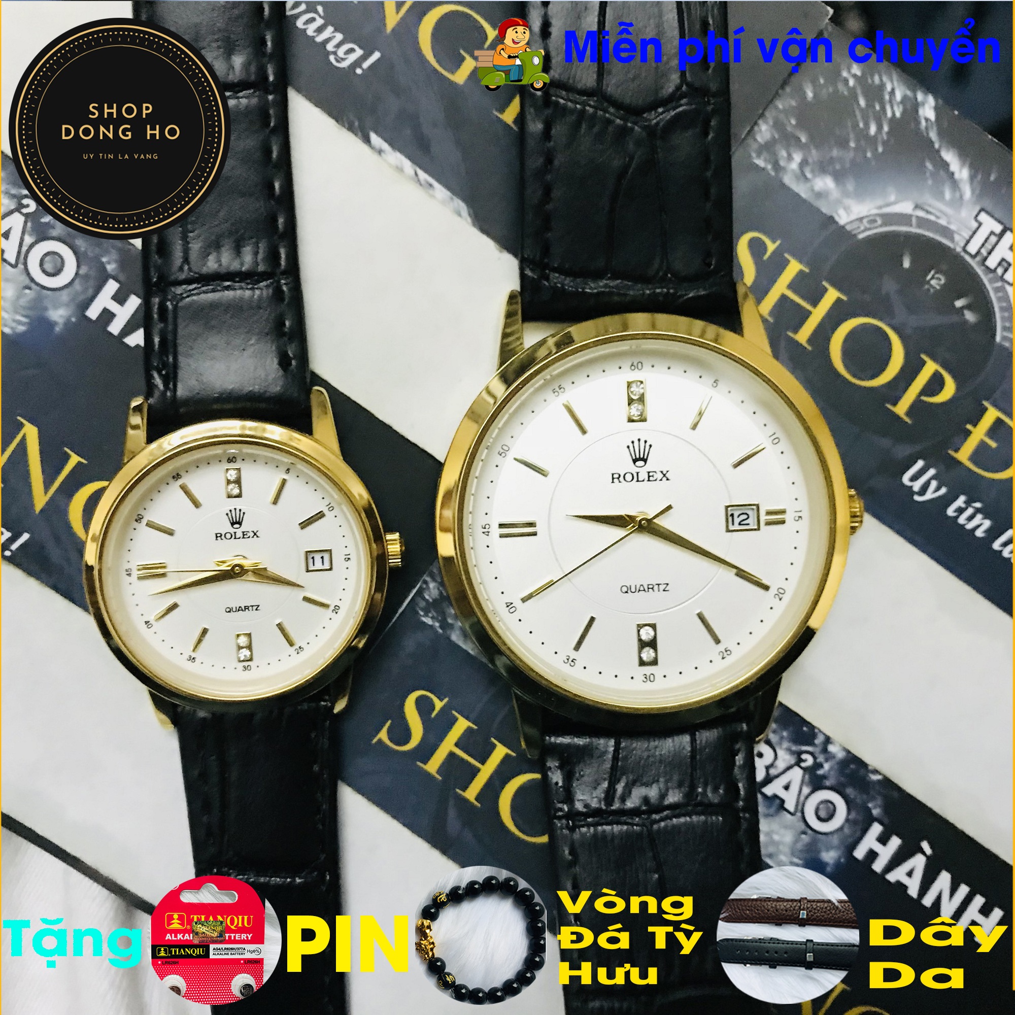 ĐỒNG HỒ CẶP NAM NỮ, TẶNG DÂY DA BÒ NÂU DẬP VÂN CÁ SẤU, MUA ĐỒNG HỒ TẶNG PIN DỰ TRỮ, VÒNG ĐÁ TỲ HƯU PHONG THỦY, MÁY QUART, MẶT TRẮNG, KÍNH CHỐNG XƯỚC, CHỐNG TRẦY, LỊCH NGÀY, CHỐNG NƯỚC 3ATM