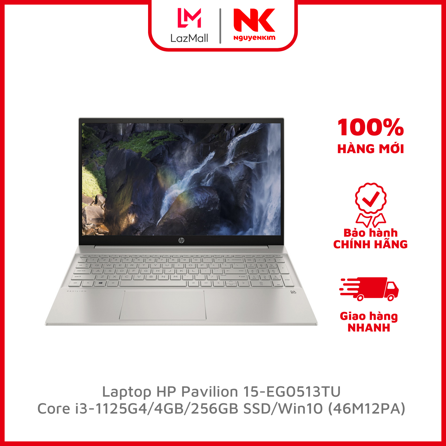 Laptop hp pavilion 15-eg0513tu i3-1125g4/4gb/256gb ssd/win10