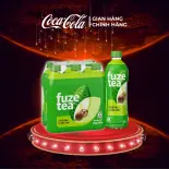 [SIÊU SALE ] Lốc 6 Chai Trà Đào Và Hạt Chia Fuze Tea 450ml/Chai Sale 8.8 Coca-Cola Chính Hãng_LD