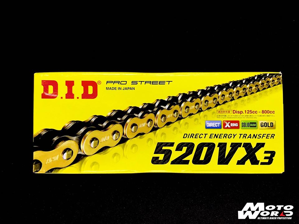 Sên did 520vx3 phốt cao su x-ring made in japan