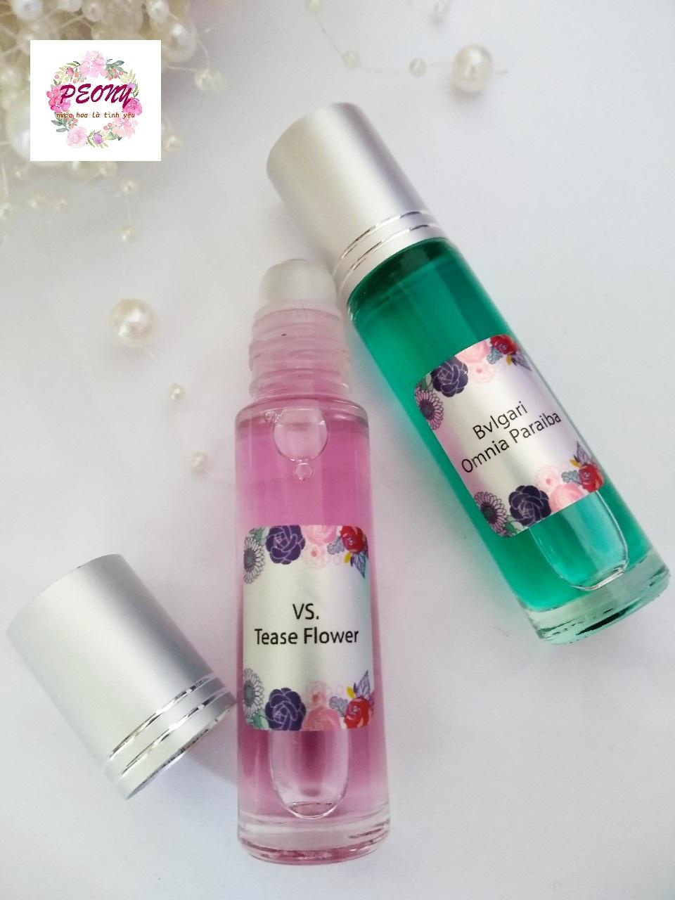 Tinh dầu nước hoa pháp 10ml - sỉ lẻ tinh dầu tinh dầu nước hoa mini nữ dạng lăn - evA&Adam