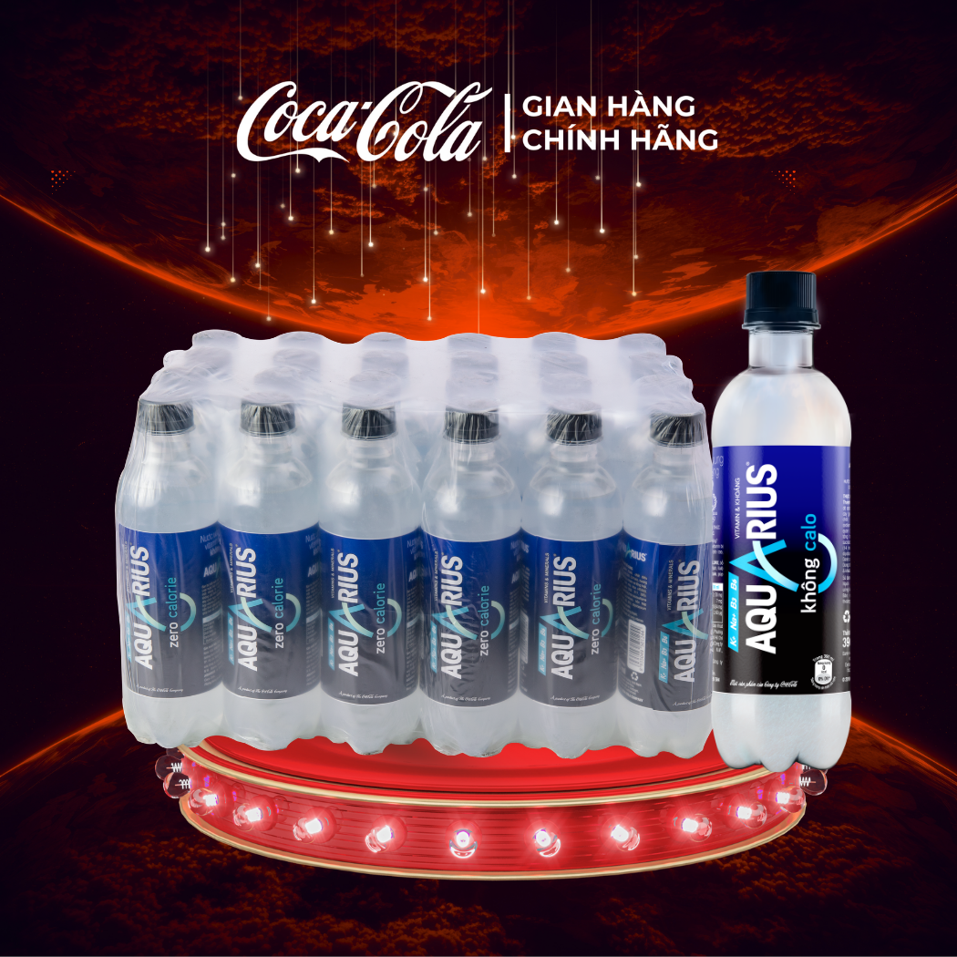 [SIÊU SALE ] Lốc 24 Chai Nước Điện Giải Bù Khoáng Không Đường Aquarius Zero 390ml/Chai Sale 8.8 Coca-Cola Chính Hãng_LD