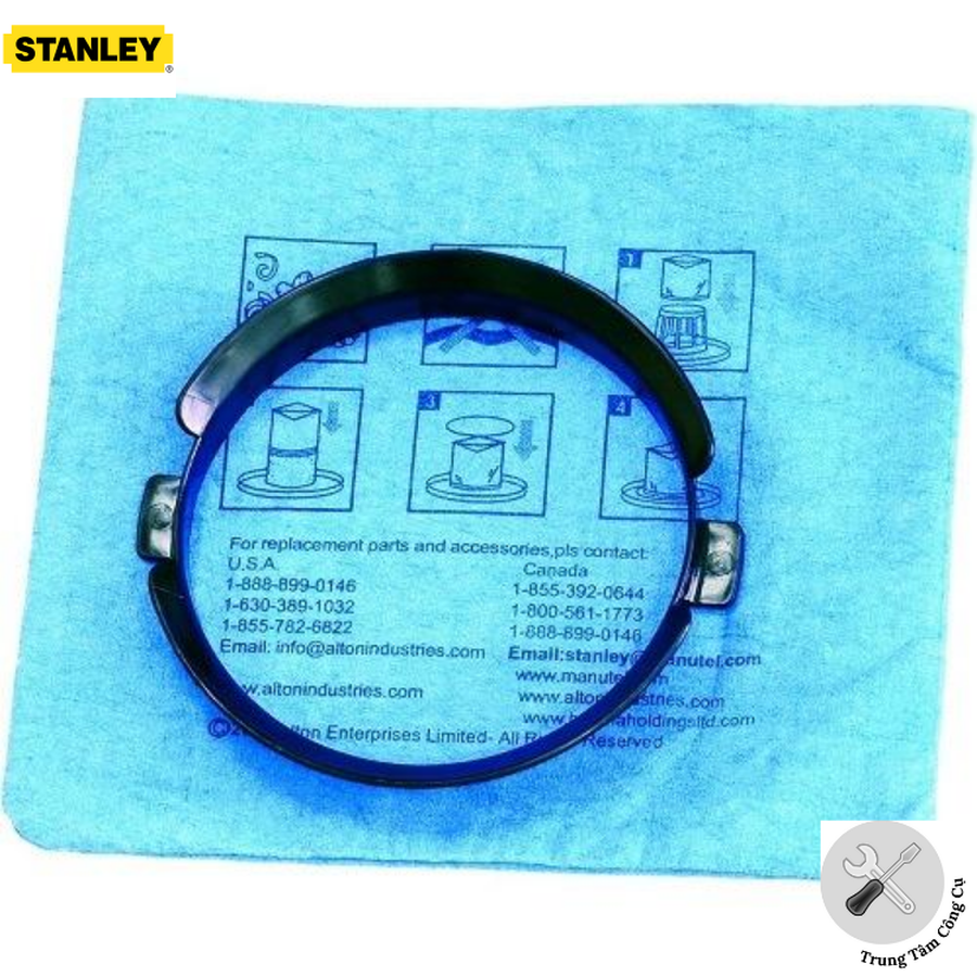 Lọc giấy và vòng giữ dùng cho máy hút bụi  Stanley 19-1500N phù hợp máy hút bụi Stanley SL19116, SL19116P, SL19417P-6A , SL19417-6A, SL19128P