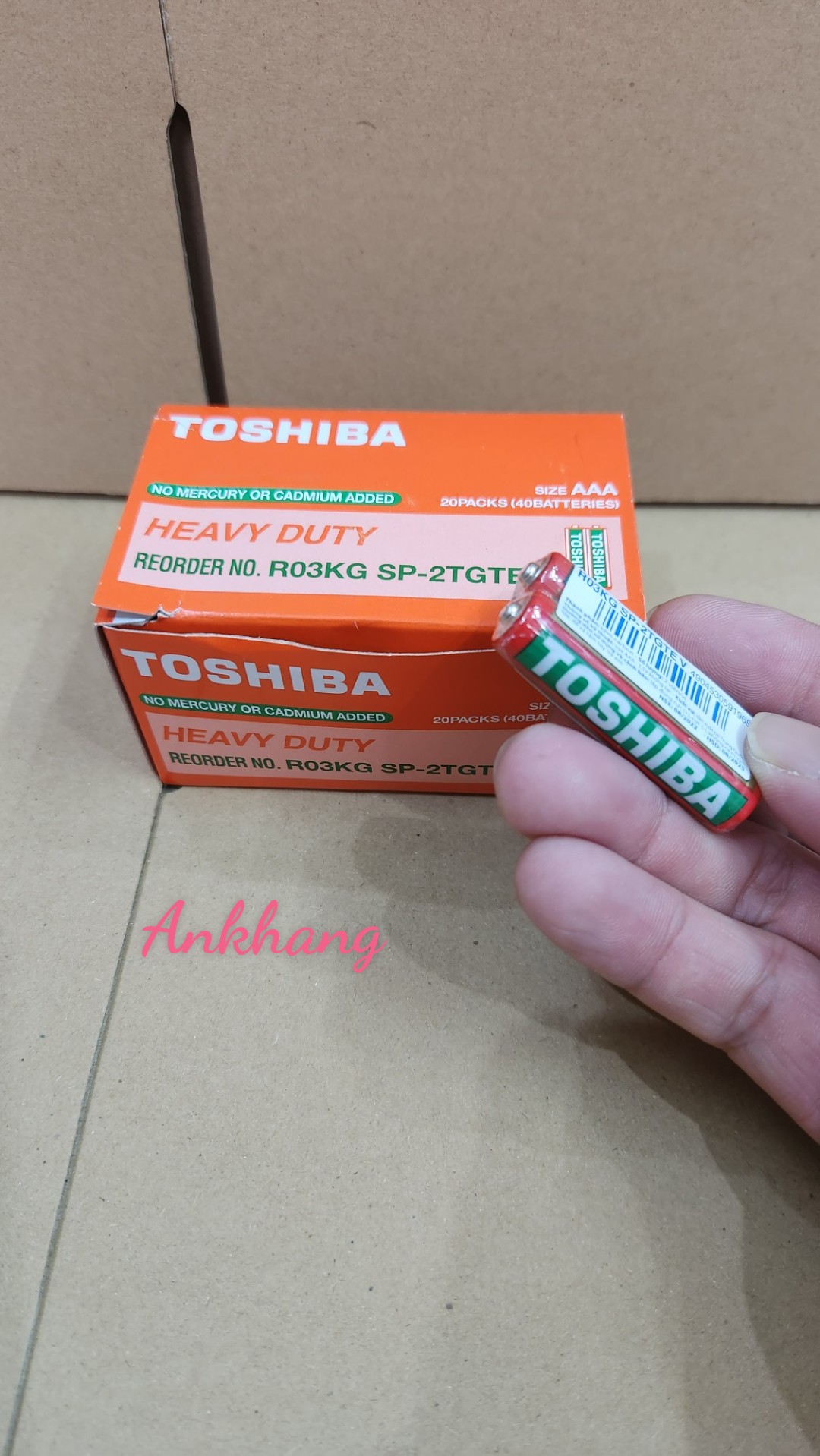 Pin đũa 3a heavy duty aaa toshiba - hàng chính hãng