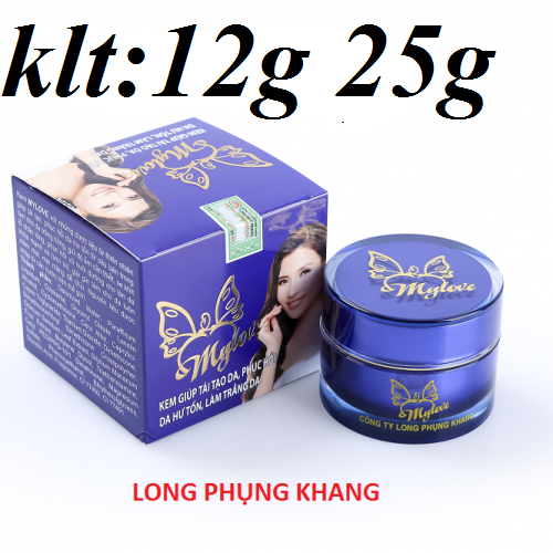 KEM GIÚP TÁI TẠO DA - PHỤC HỒI DA HƯ TỔN - LÀM TRẮNG DA ( MYLOVE ) 12g25g