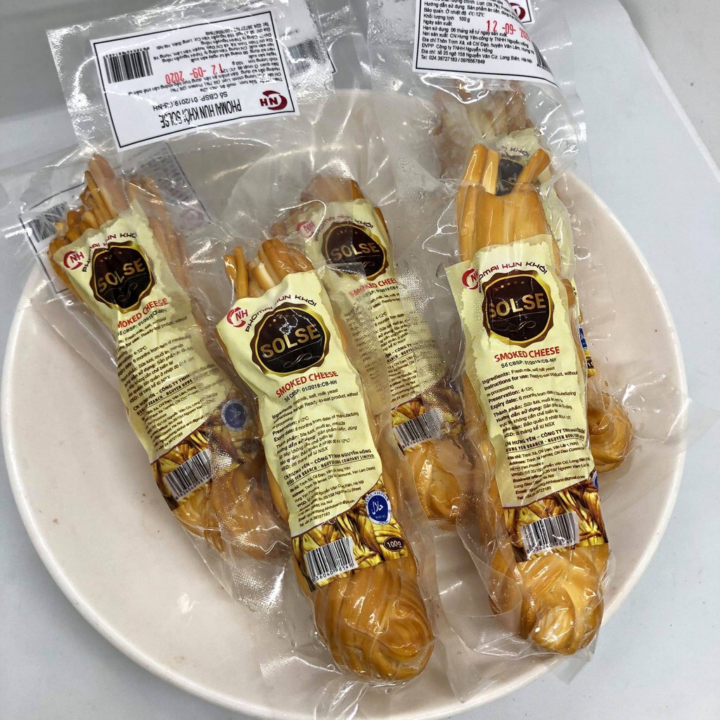 Combo 10 cây Pho mai hun khói Solse gói 100g