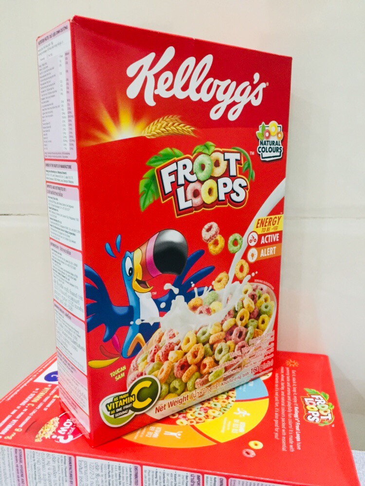 ngũ cốc ăn sáng Kellogg's Froot Loops 150g
