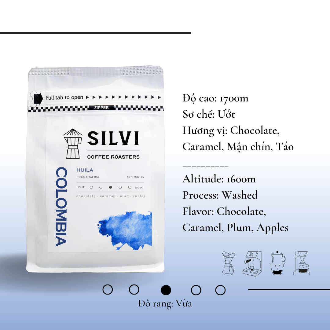 Cà phê pha máy Colombia Specialty Coffee cà phê đặc sản