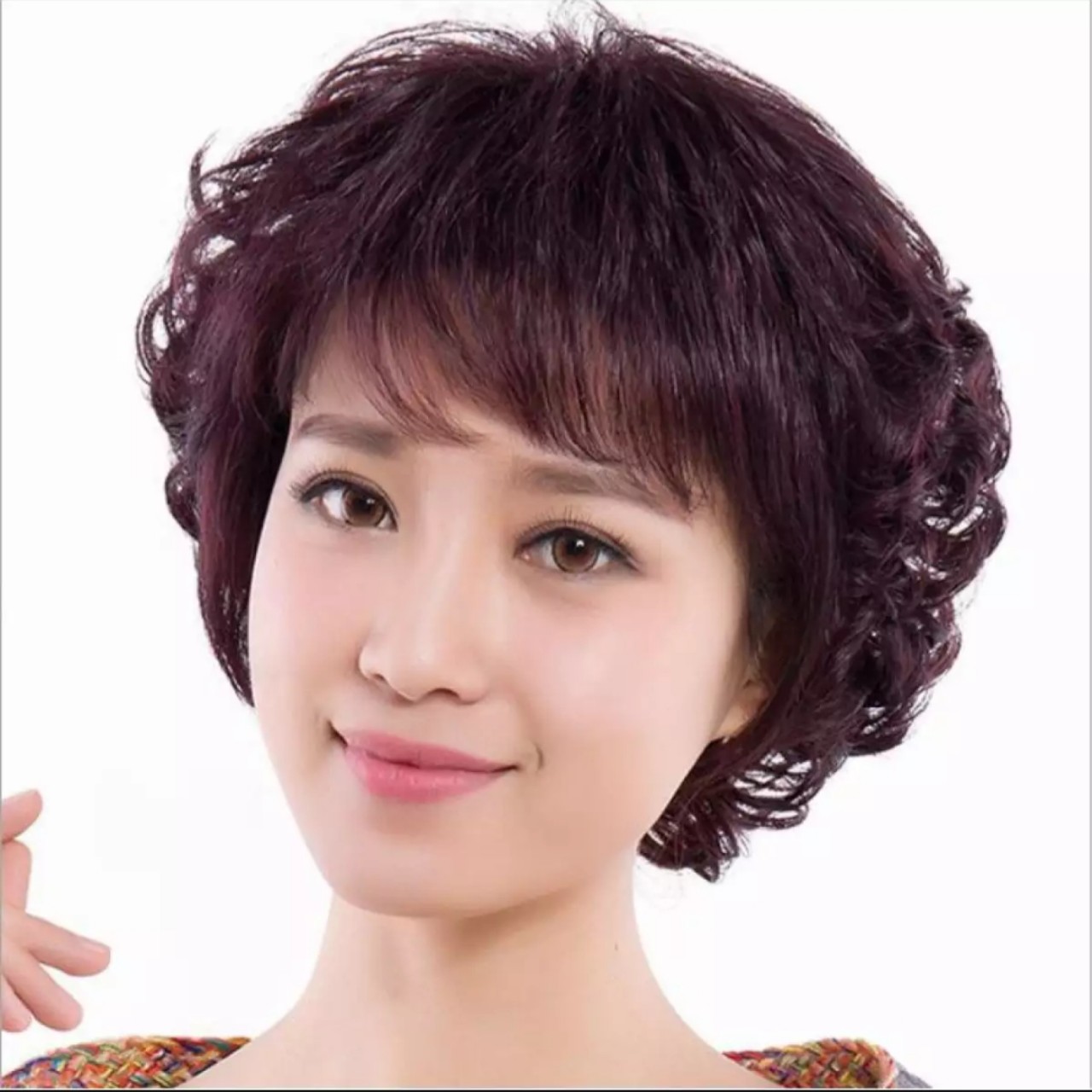 Tóc giả cho người trung niên, tóc giả cho người lớn tuổi, tóc tém, tóc giả ngắn