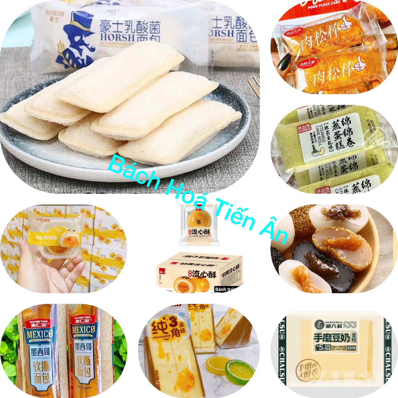 Bánh Tươi Đài Loan mix nhiều vị ngẫu nhiên 500g hot ăn vặt