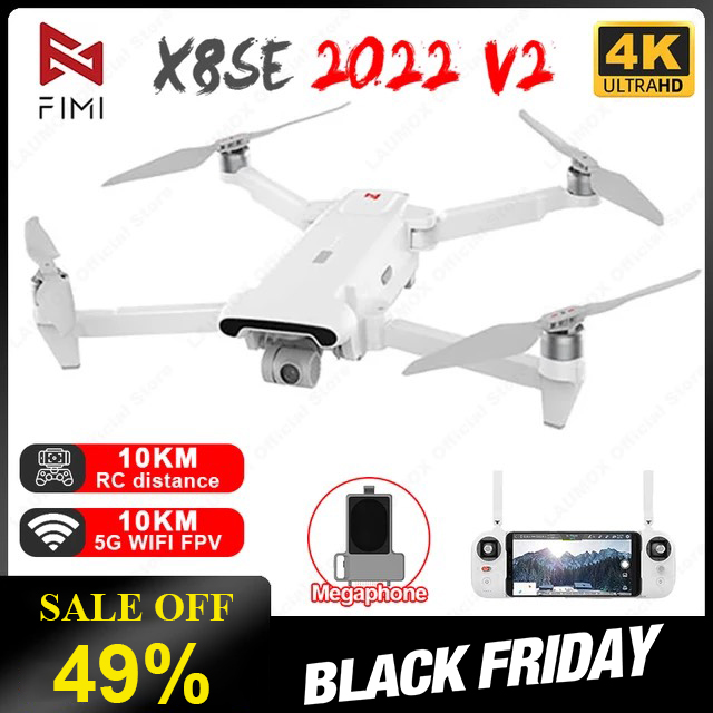 [Trả góp 0%] Flycam Xiaomi Fimi X8 SE 2022 V2 Bay 35 Phút Tầm Xa 10Km  - BẢO HÀNH 12 THÁNG