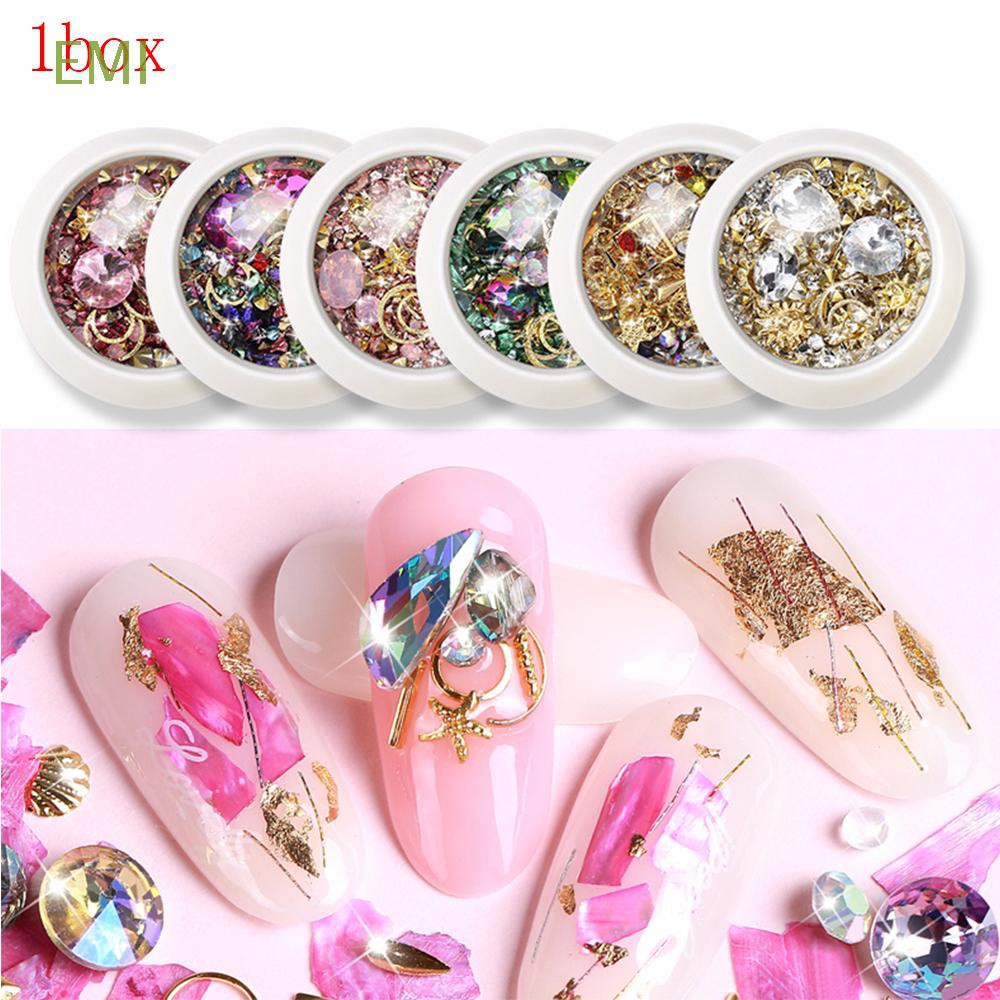 Phụ kiện đá vs kim loại siêu xinh - phụ kiện nails minh anh