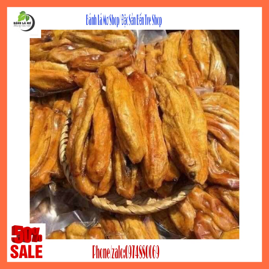 {FREESHIP} 1KG CHUỐI CAO SẤY DẺO BẾN TRE LOẠI ĐẶT BIỆT-BÁNH LÁ MƠ SHOP