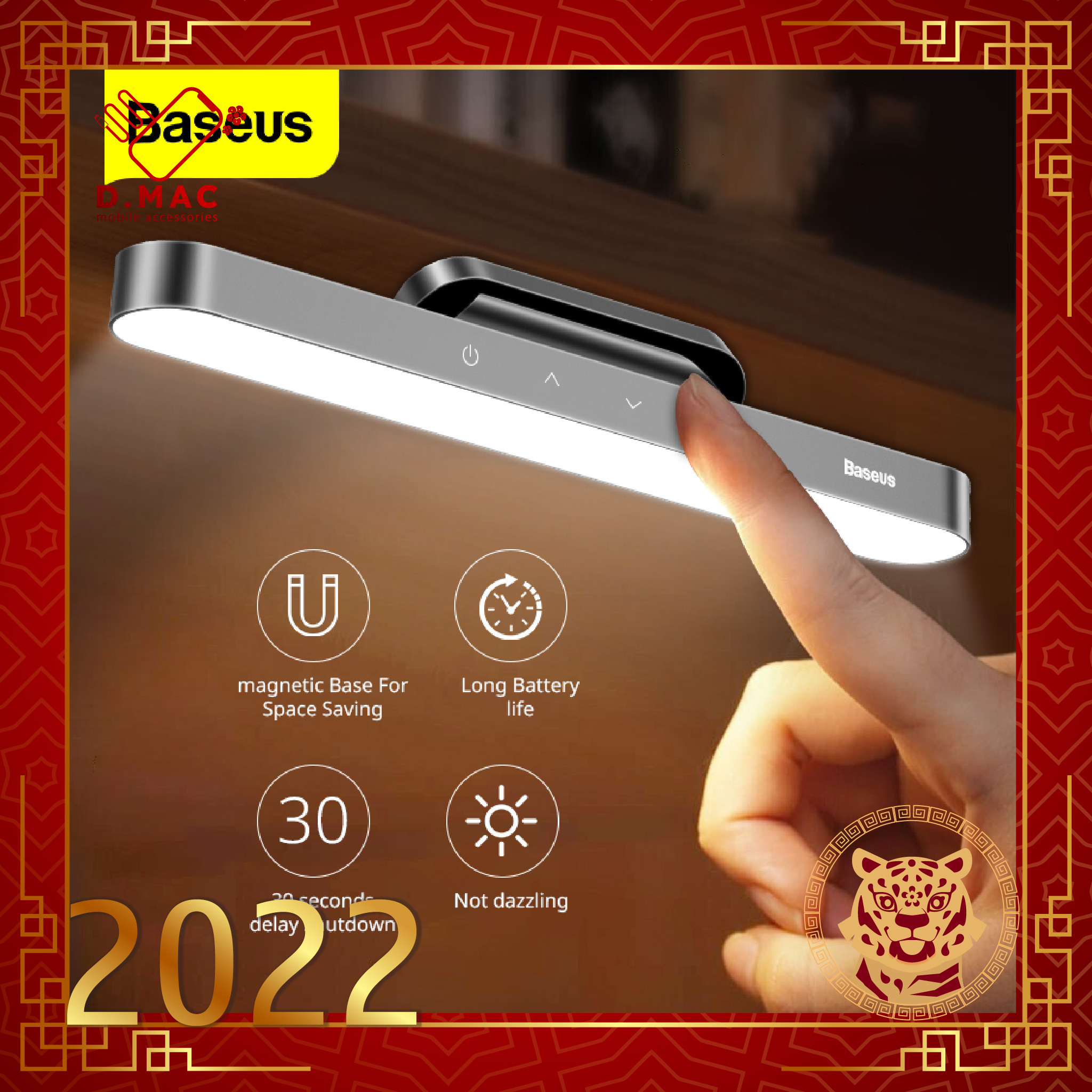 D.MAC Đèn LED từ tính mini BASEUS sạc USB-CD.D.MACD.MAC