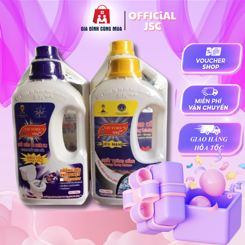 {Combo 2 Chai} Chất Thông Tắc Đường Cầu Cống Siêu Tốc 700ml- Chai Thông Cống - Chai Thông Bồn Cầu Cống - Nước Thông Cầu Cống - Dung Dịch Tẩy Rửa - Dung Dịch Vệ Sinh -Chăm Sóc Nhà Cửa- Hóa Chất Thông Tắc Cầu Cống