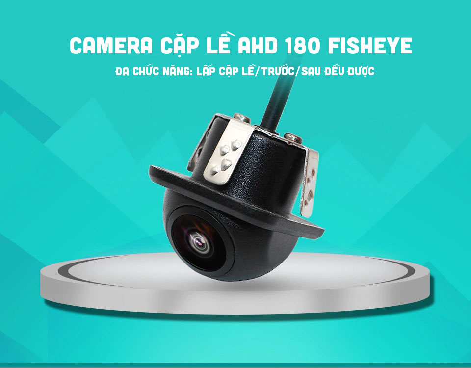 [HCM]Camera cặp lề AHD 180 Fisheye mũ rơm