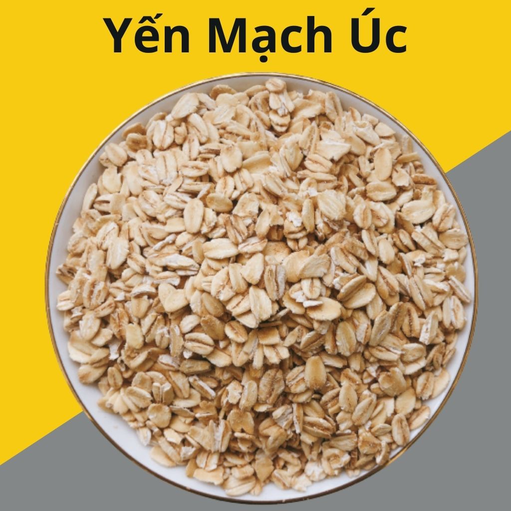 Yến mạch Úc nguyên hạt 500gr, yến mạch tươi đã sấy thơm, nấu cháo, nấu sữa dinh dưỡng chất lượng
