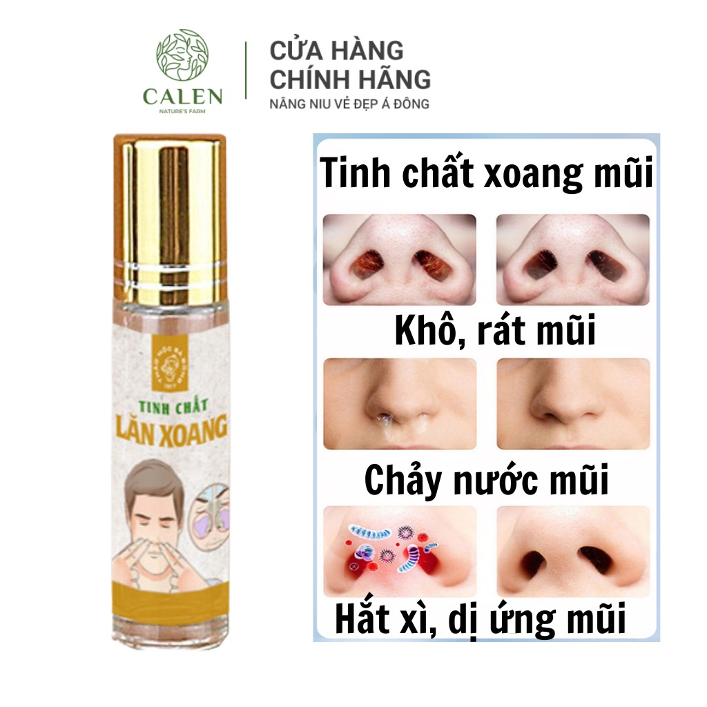 Tinh chất lăn xoang mũi thảo mộc , xoang hàm, xoang trán, đa xoang , an toàn hiệu quả Calen Nature's Farm