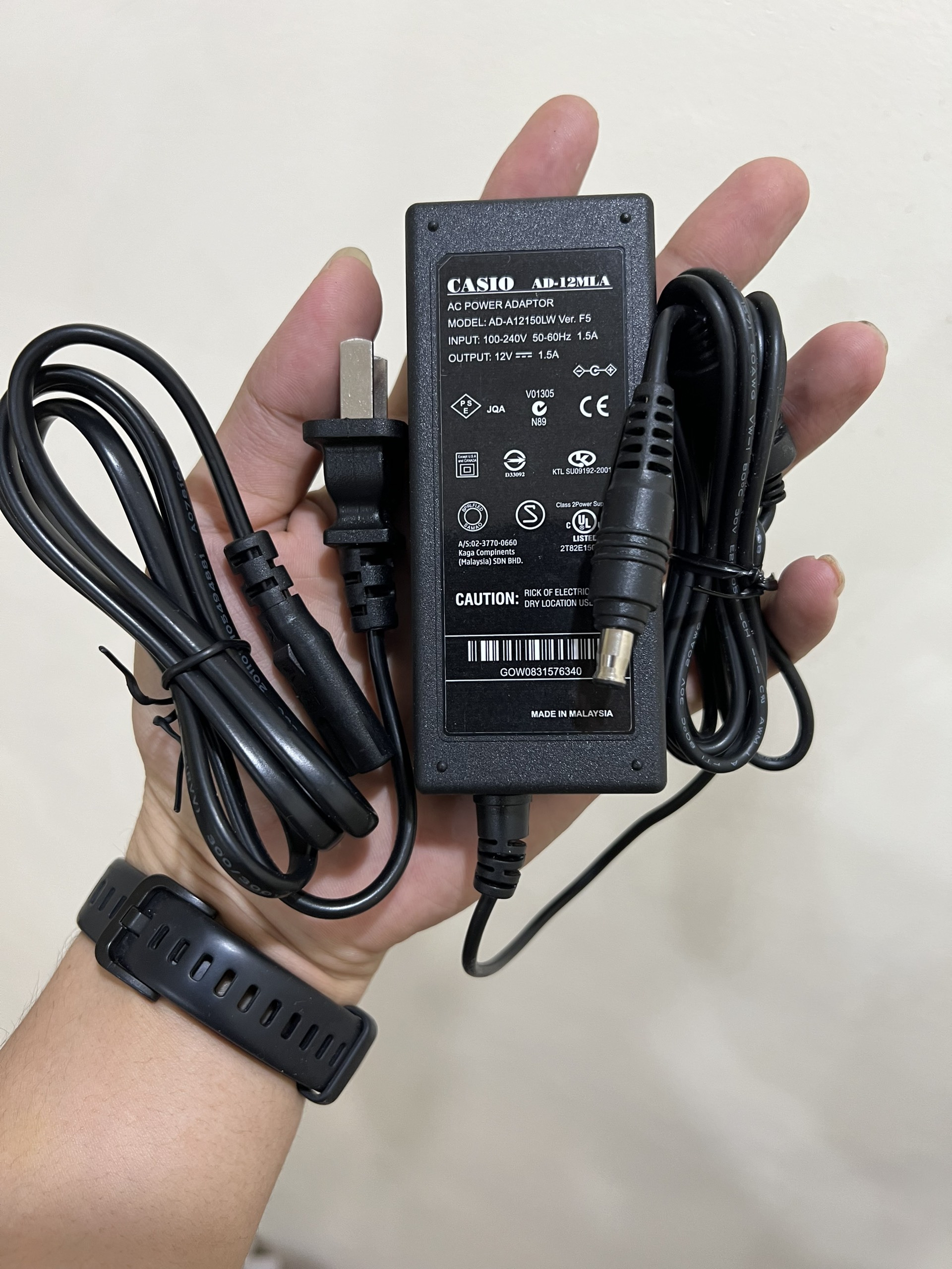 Adapter 12v cho đàn organ casio ctk-7200