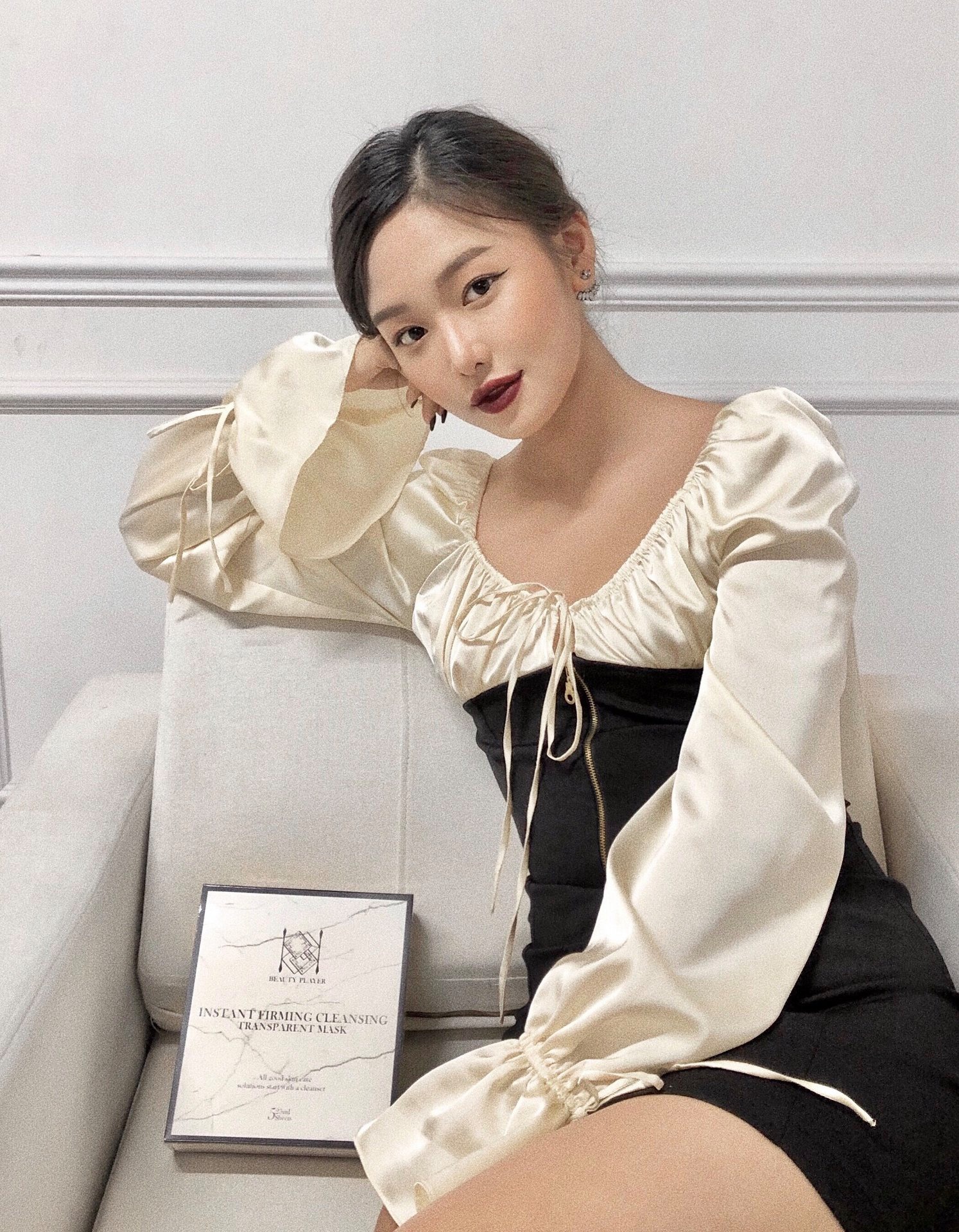 Mặt nạ nâng cơ dưỡng trắng hút bụi bẩn Beauty Player Trắng - 1 MIẾNG LẺ