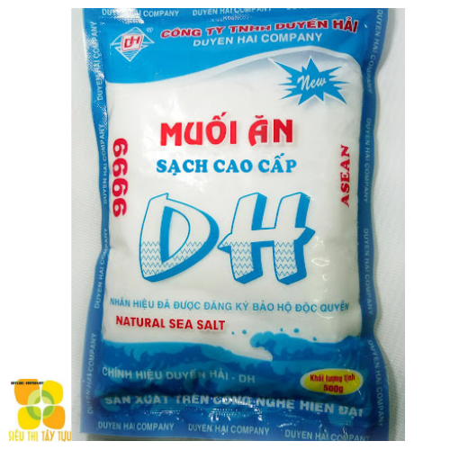 Muối hạt sạch duyến hải 500gr hạt to | siêu thị tây tựu