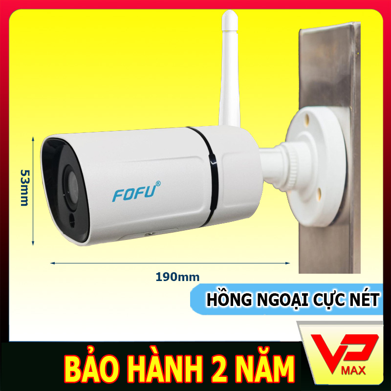 Camera WIFI ngoài trời, an ninh chống trộm FOFU FF-C7W - Hồng ngoại ban đêm cực nét kèm thẻ nhớ 32GB - vpmax