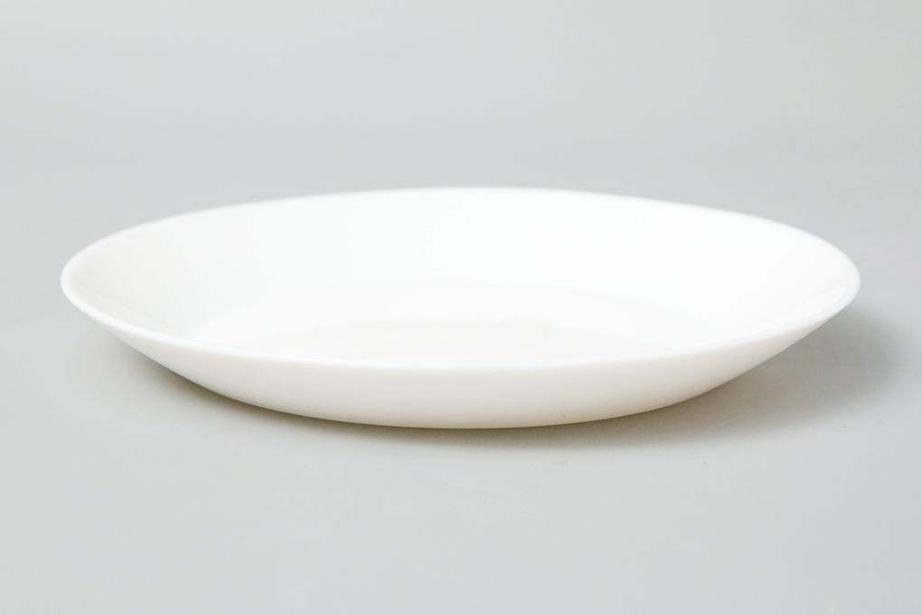 Dĩa cạn thủy tinh trắng 19.1 cm bml062