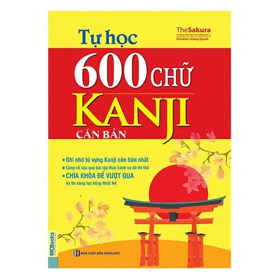 Sách - tự học 600 chữ kanji căn bản tặng bookmark