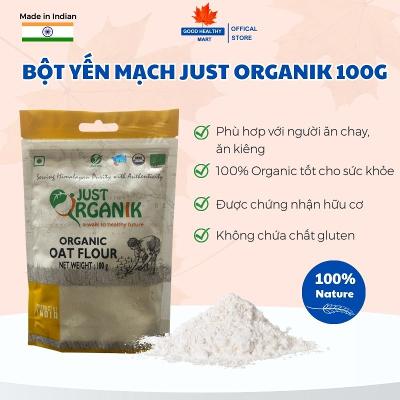 Just Organik Oat Flour 100g