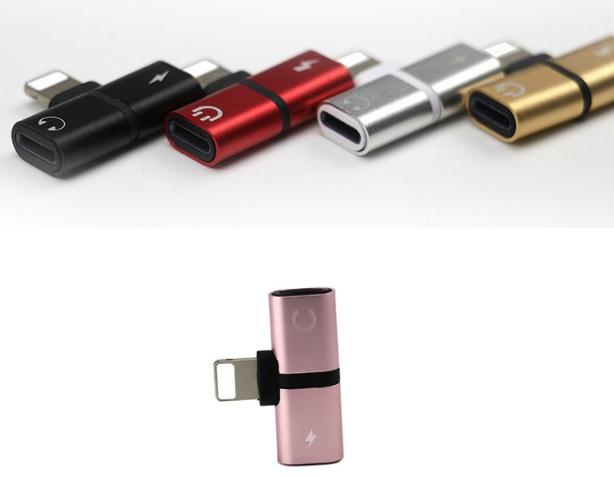 [HCM]Bluetooth 2 trong 1 Viên Dual 8 pin Adapter Sạc Tai Nghe Bộ Chia Tai Nghe Chụp Tai AUX Chuyển Đổi Dành Cho iPhone X 7 8 Dây Cáp Aux Cho iOS 10 jack chia tai nghe iphone 78X vừa sạc vừa nghe nhạc cổng lightnight -OTG7