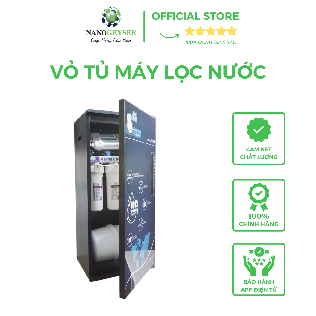 Tủ cường lực máy lọc nước Nano Geyser