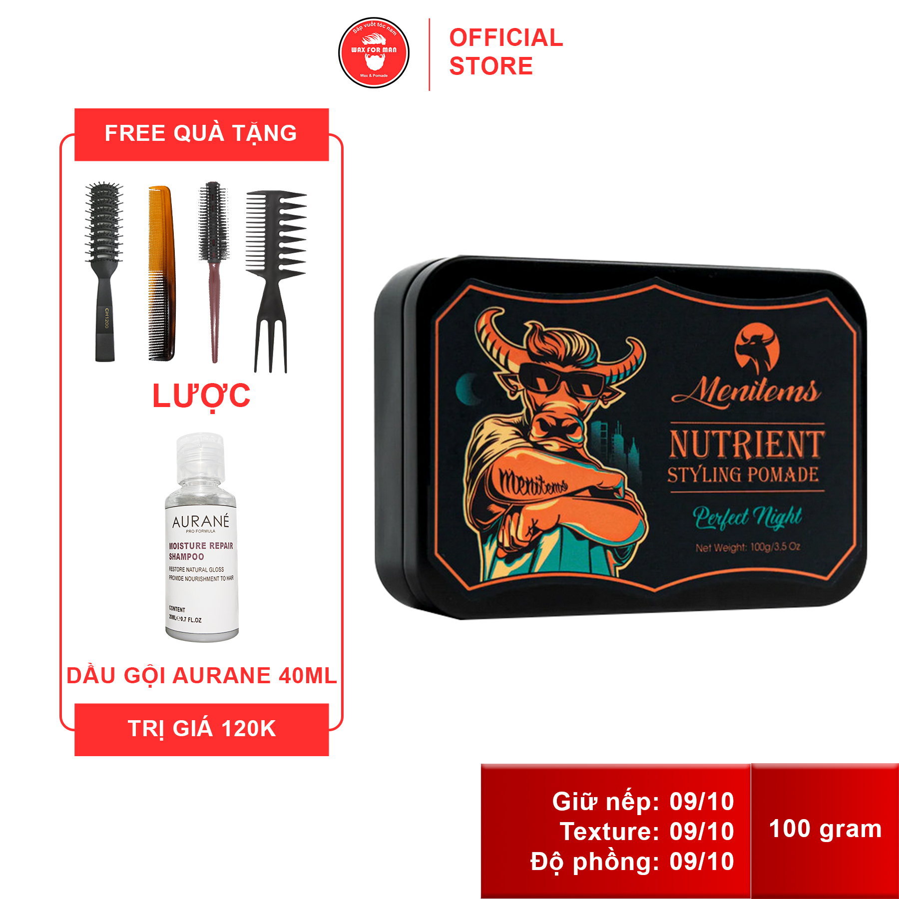 Sáp vuốt tóc Menitems Perfect Night